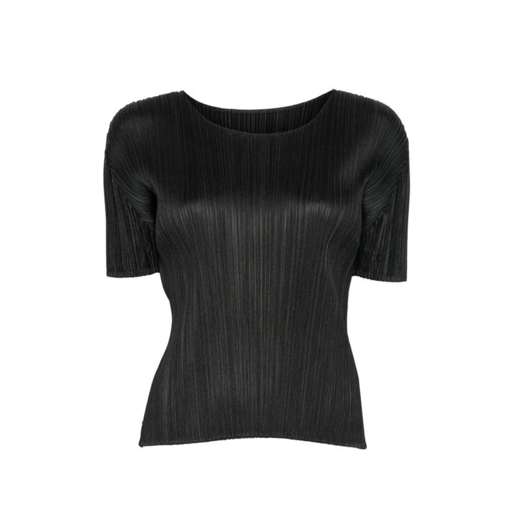 Pleats Please Black Tops - T-Shirts & Jerseys Women